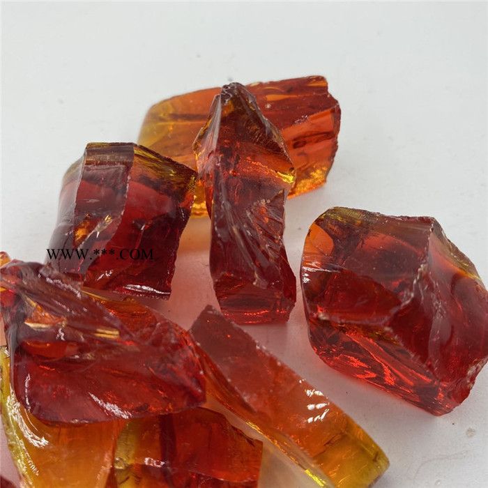 供应人造玻璃颗粒 红色玻璃砂 双万特玻璃砂生产厂家图3