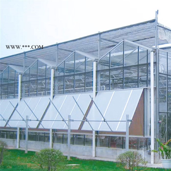 生态玻璃大棚建造 花卉玻璃温室大棚承建 齐阳玻璃温室