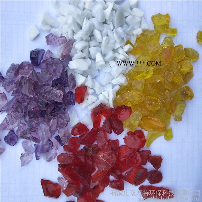 反光玻璃砂 黄色玻璃砂 双万特地坪用玻璃砂厂家图3