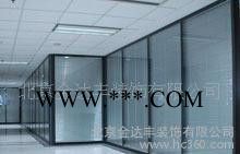 固定式玻璃隔断有单层玻璃双层玻璃双层玻璃夹百叶上下通透磨砂图2