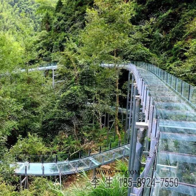 皇潮 玻璃水滑道 空中玻璃水滑道  漂流滑道  景区玻璃滑道  玻璃水滑道设计图2