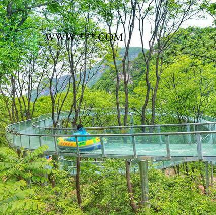 皇潮 玻璃水滑道 空中玻璃水滑道  漂流滑道  景区玻璃滑道  玻璃水滑道设计图3