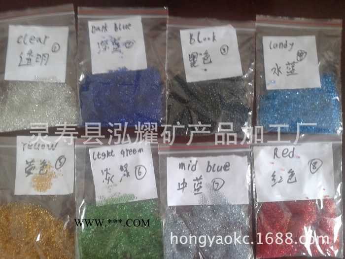 直销 玻璃砂透明玻璃砂 彩色玻璃砂 型号齐全图2