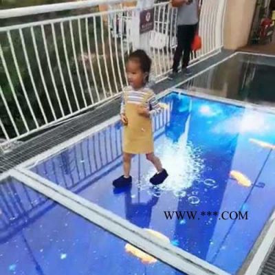 玻璃栈道屏 库尔勒市 3D玻璃桥屏-5D玻璃栈道-栈道碎裂玻璃屏幕
