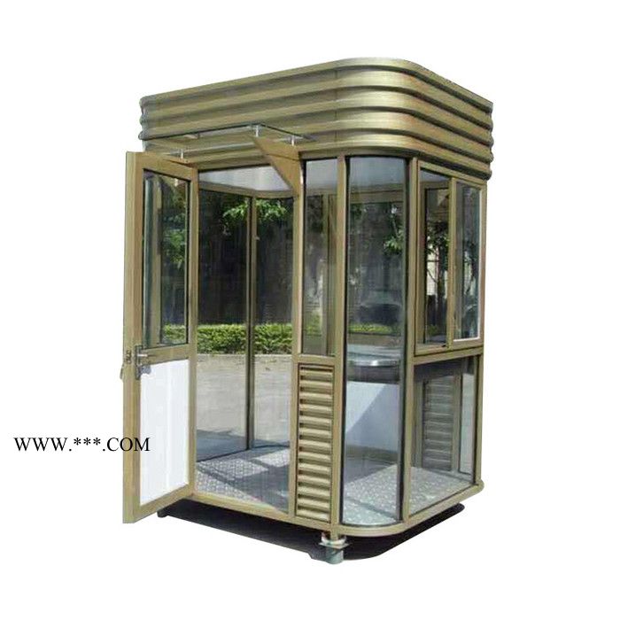 玻璃岗亭 钢结构玻璃岗亭 加厚玻璃 玻璃形象站