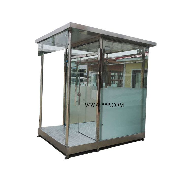 玻璃岗亭 钢结构玻璃岗亭 加厚玻璃 玻璃岗台