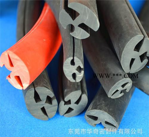 现货玻璃三线橡胶密封条 三口玻璃嵌条 夹门窗玻璃橡胶条图2