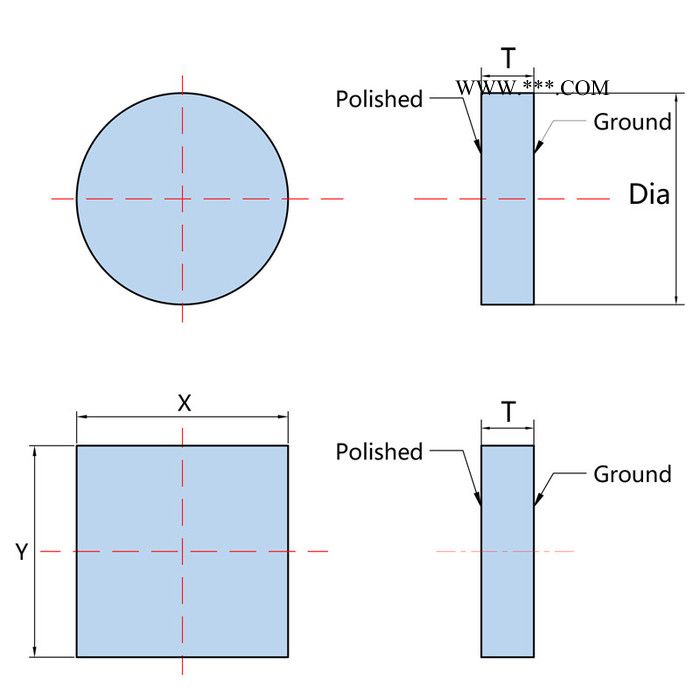 联合光科 经济型金属膜反射镜 直径D=5.0~20.0mm 厚度=2.3mm 增透膜 浮法玻璃图2