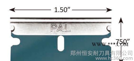 进口American line蓝色三刃单面刀片清洁夹胶玻璃去除防锈铝夹背图1