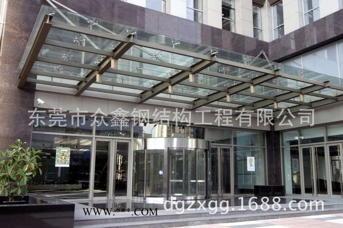 钢化夹胶玻璃雨蓬图2