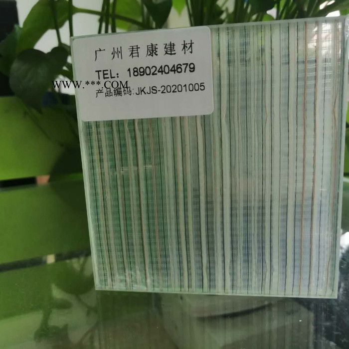 夹绢丝玻璃夹胶玻璃 压花夹丝玻璃图2