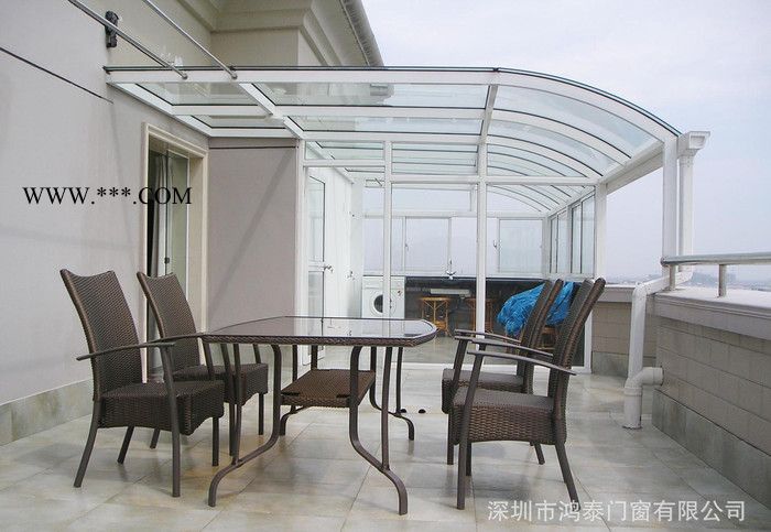 深圳阳光房 夹胶玻璃屋顶阳光房 断桥铝合金阳光房图2