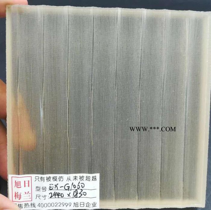 进口夹丝玻璃旭日梅兰大版面超长超大夹胶玻璃图2