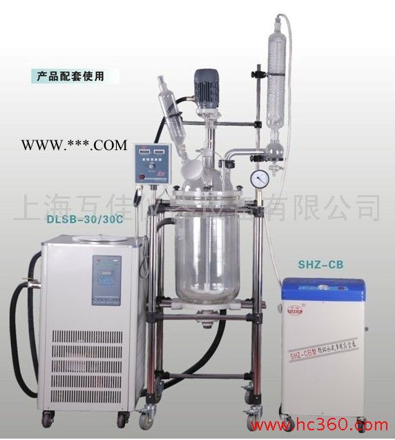供应双层玻璃反应釜SF-100L(生产型）|真空玻璃反应器|上海互佳仪器图4