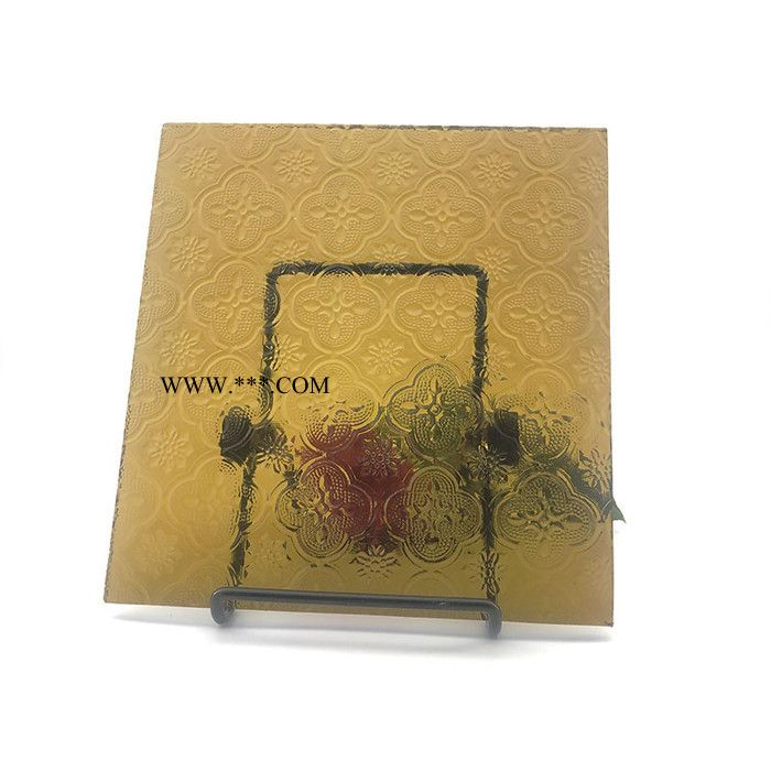 华诺压花玻璃厂 生产供应 4mm5mm6mm茶色压花玻璃 透明压花玻璃 花纹玻璃图8