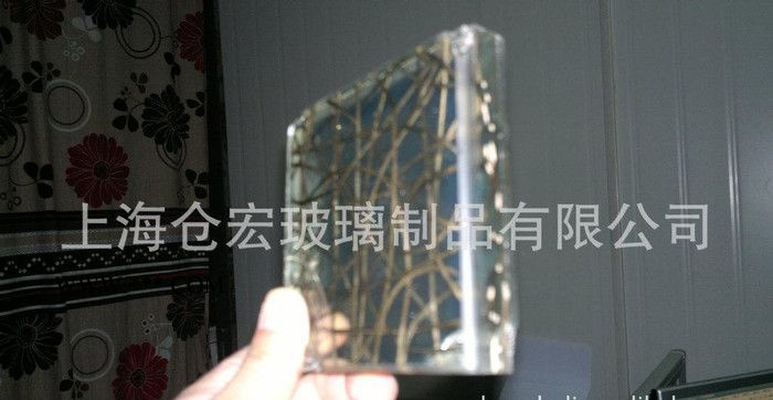 夹藤条夹胶玻璃 夹竹条夹胶玻璃图3