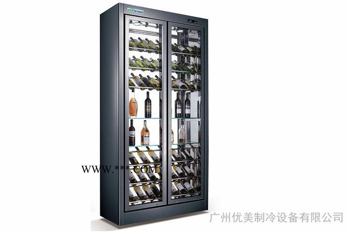 供应优美冷柜 酒柜 前后玻璃分体式 镶嵌式红酒柜图1