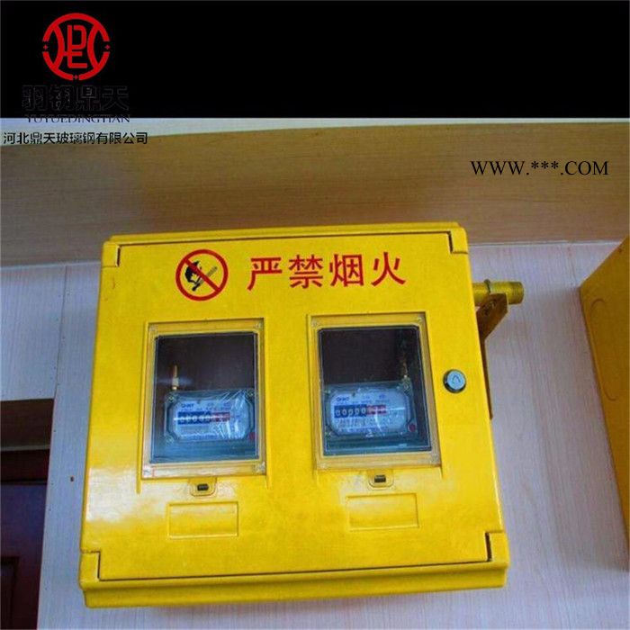 【鼎天】生产玻璃钢左右结构四表 楼房专用镶嵌式表箱 玻璃钢电表箱图3