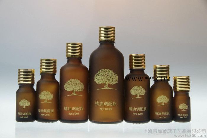 玻璃瓶 精油瓶 蒙砂瓶 印刷玻璃瓶 化妆品精油瓶图2