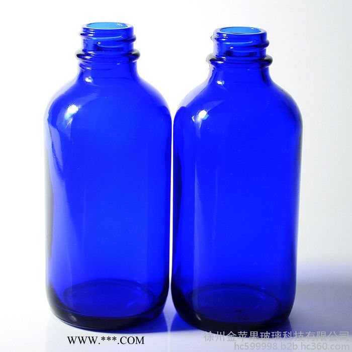 现货 金苹果 120ml 4OZ蓝色绿色波斯顿波士顿玻璃瓶，可加工定制，可喷涂蒙砂印刷烫金烫银等深加工图5