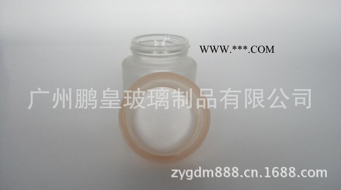 化妆品套装玻璃膏霜乳液瓶 蒙砂膏霜瓶 配套珠光注塑塑料盖图3