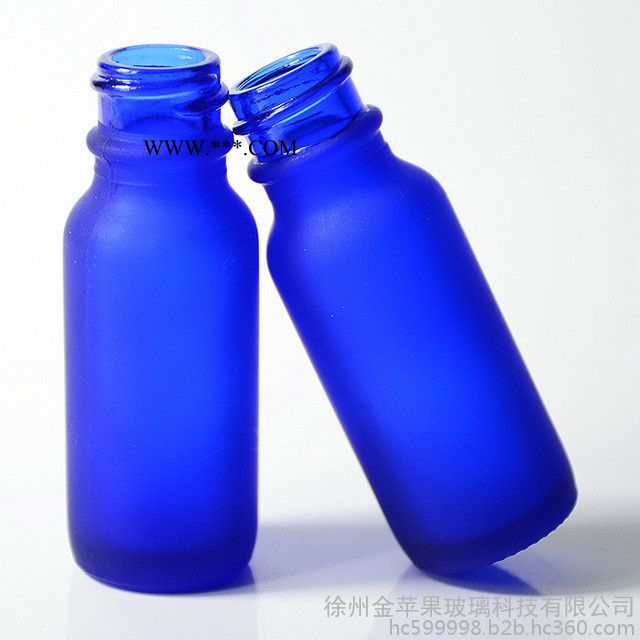 现货 金苹果 15ml蓝色绿色玻璃瓶波斯顿瓶波士顿瓶 喷雾瓶 精油瓶 烟油瓶 精华液瓶 分装瓶.可喷涂 蒙砂 印刷 电镀图3