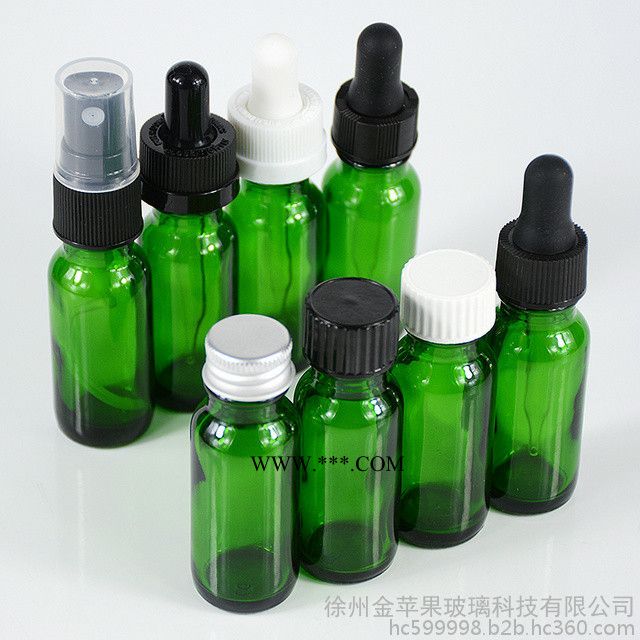 现货 金苹果 15ml蓝色绿色玻璃瓶波斯顿瓶波士顿瓶 喷雾瓶 精油瓶 烟油瓶 精华液瓶 分装瓶.可喷涂 蒙砂 印刷 电镀图2