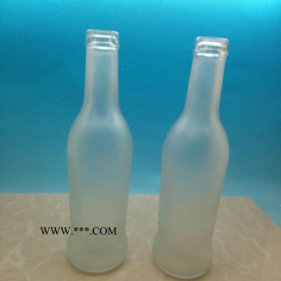 直销蒙砂玻璃鸡尾酒瓶玻璃瓶玻璃饮料瓶果醋瓶280ml