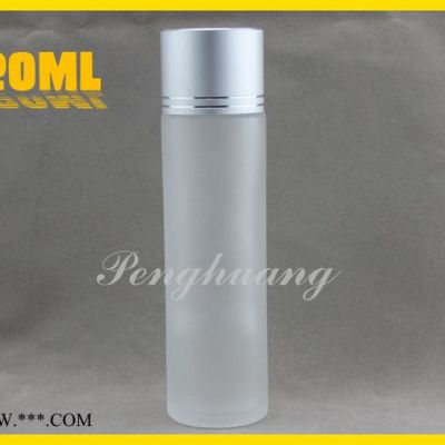 120ml玻璃乳液瓶 蒙砂玻璃瓶 **化妆品包装 配套电化铝