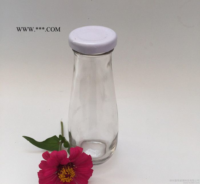 现货 150ml玻璃丝口奶瓶 马口铁盖透明饮料瓶 可蒙砂印制图3