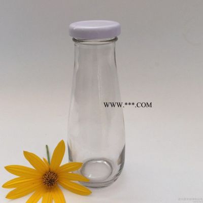 现货 150ml玻璃丝口奶瓶 马口铁盖透明饮料瓶 可蒙砂印制