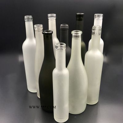 磨砂酒瓶500ml蒙砂酒瓶磨砂玻璃瓶750ml玻璃酒瓶375ml