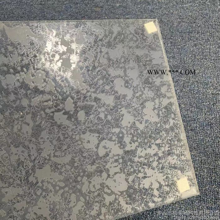 蚀刻玻璃定制 线条蒙砂玻璃 透光立体移门玻璃供应图3