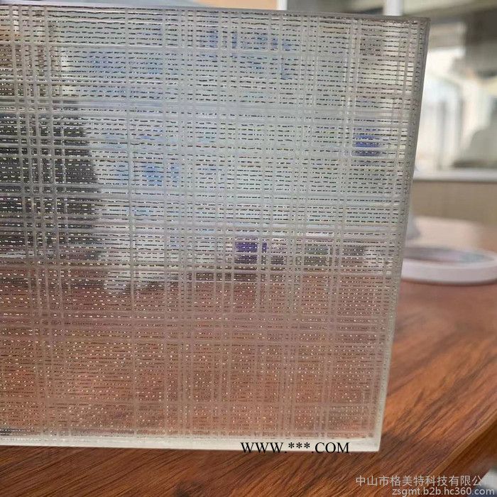 蚀刻玻璃定制 线条蒙砂玻璃 透光立体移门玻璃供应图4