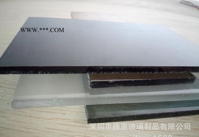 深圳腾恩源厂加工切割磨边灰玻茶玻色玻蒙砂磨砂钢化水晶玻璃 玻璃加工