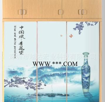 蒙砂玻璃橱柜移门打印机||玻璃背景墙彩色3D打印机||玻璃UV打印机图3
