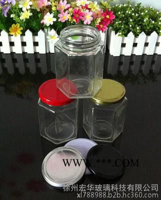 玻璃瓶六棱瓶烤花六棱瓶玻璃瓶蒙砂六棱瓶玻璃瓶生产定制图4