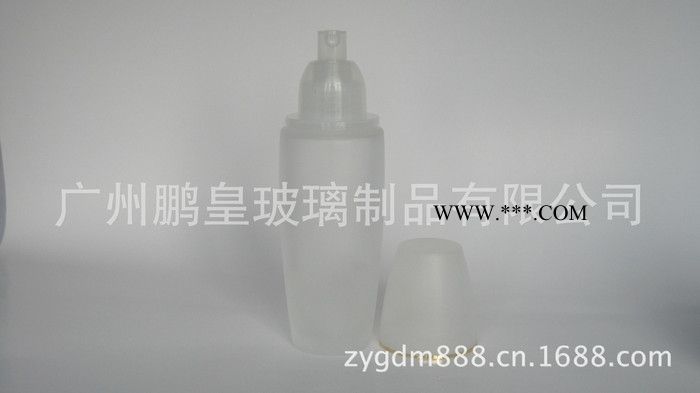 玻璃化妆品套装瓶 蒙砂玻璃瓶图2