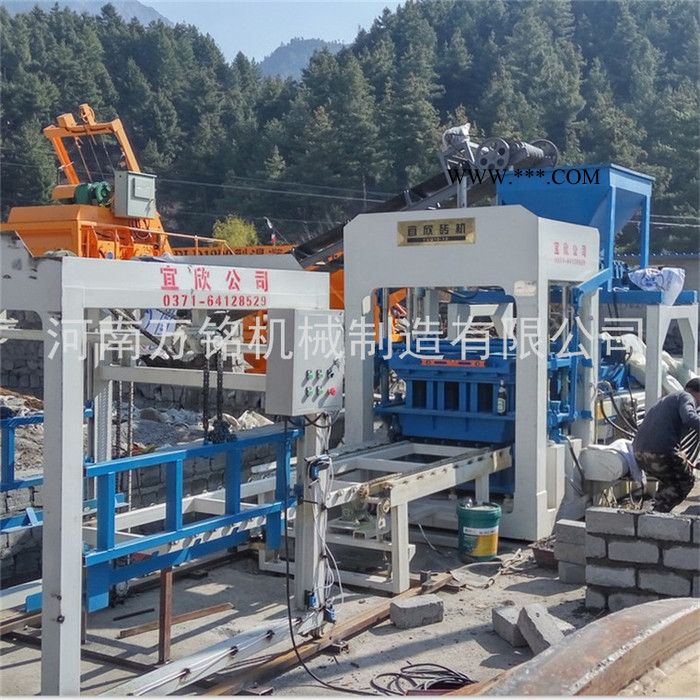 河北宜欣10-15大型钢渣厂专用液压制砖机械 廊坊全自动大型水泥砖机生产线设备图8