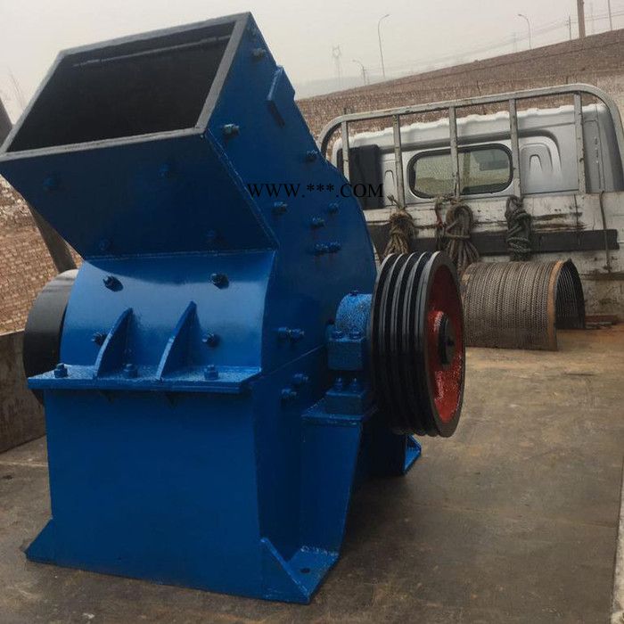 龙鑫机械锤式破碎机建筑垃圾粉碎机鹅卵石破碎机移动输送机一体玻璃焊渣钢渣粉碎机图3
