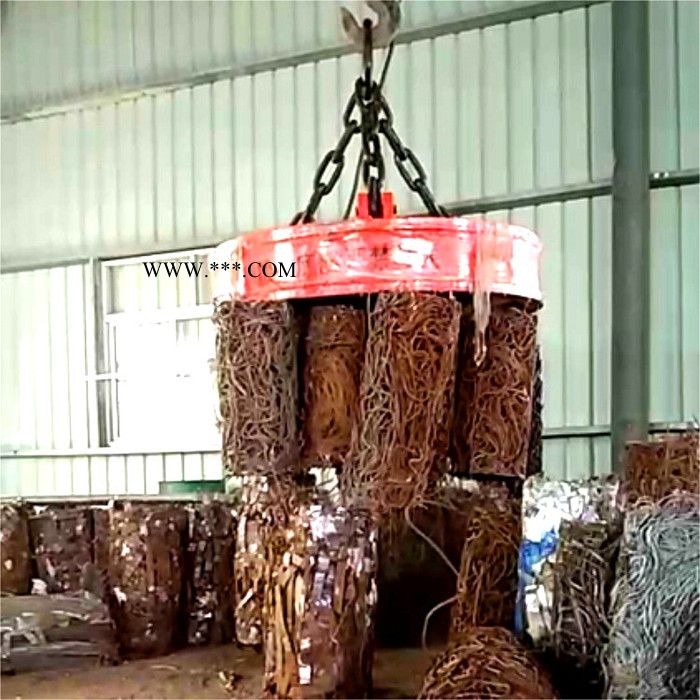 鑫运生产直径1.2米废钢起重电磁铁 钢渣叉车挖机铲车高频电磁吸盘起重图4