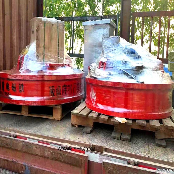 圆盘起重电磁铁厂家生产直径1.2米废钢起重电磁铁钢渣叉车挖机铲车电磁起重吸盘图2
