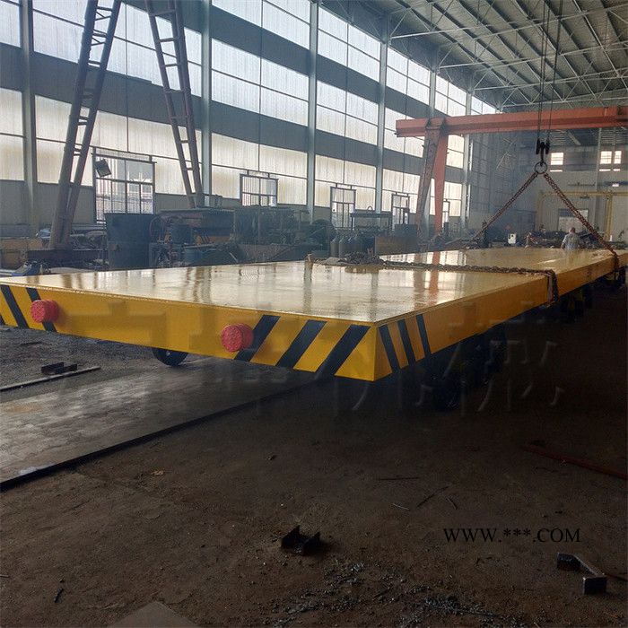 青岛启坤电动平车 轨道转台 KP1T-200T 配件可定制无轨橡胶轮平车 钢渣车 轨道浇注车图4