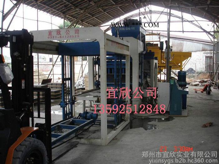河南宜欣10-15大型石粉制砖机械 大型粉煤灰压砖机流水线 全自动液压砖机设备图5