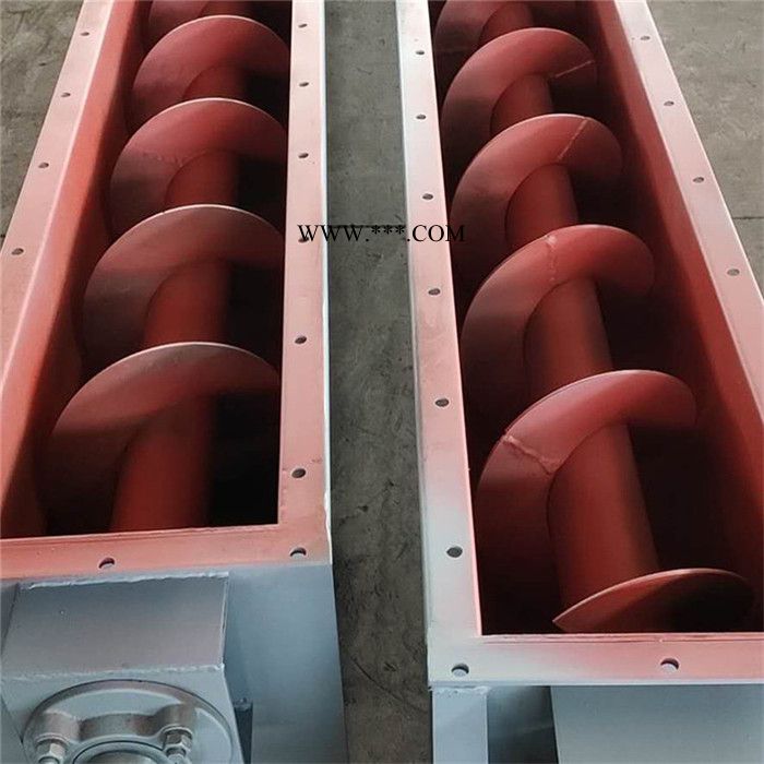 单轴螺旋输送机 螺旋绞龙面粉煤灰输送机 U型有轴无轴螺旋输送机图5