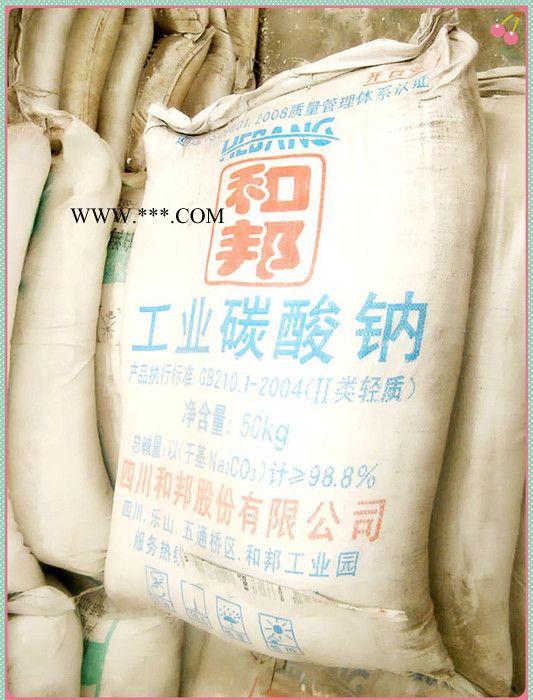 四川乐山轻质纯碱 工业碳酸钠 含量98.8% 50kg/ba