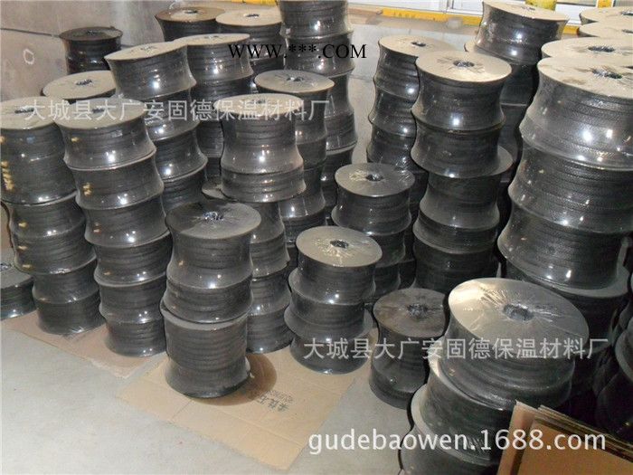 直销柔性石墨盘根 金属丝增强高压石墨盘根 胶芯石墨盘根图2