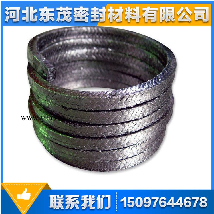 供应柔性石墨盘根 纯石墨盘根 石墨纤维编织盘根 石墨机织盘根图1