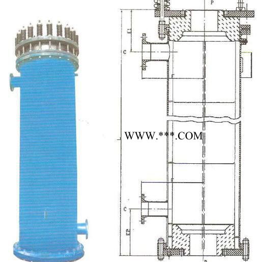 通潮石墨设备，TK型块孔式石墨换热器，孔式石墨换热器，供应石墨换热器，石墨换热器厂家图3