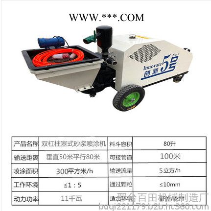 真石喷涂机 砂浆喷涂机 石膏机 抹墙机 自动喷涂机图4